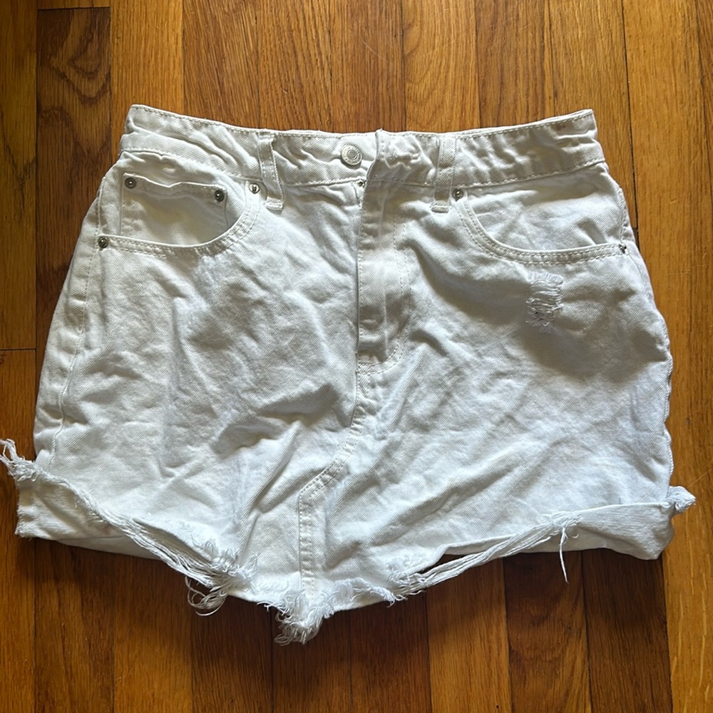 Forever 21 white Jean skirt